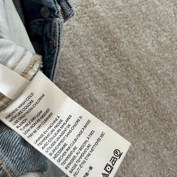 Free People We The Free High Rise Mom Jeans 31 Blue - Picture 9 of 10